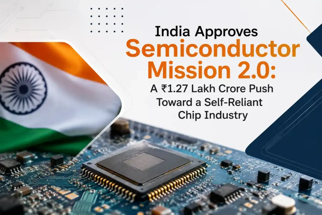 India Approves Semiconductor Mission 2.0 A ₹1.27 Lakh Crore Push Toward a Self-Reliant Chip Industry