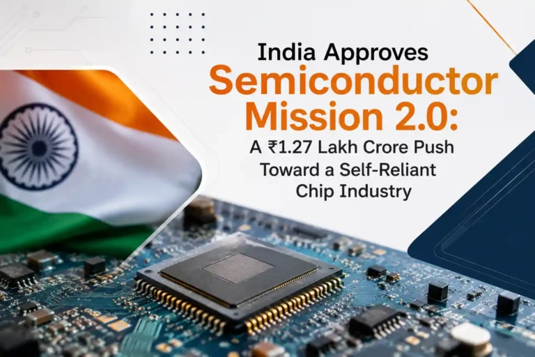 India Approves Semiconductor Mission 2.0 A ₹1.27 Lakh Crore Push Toward a Self-Reliant Chip Industry