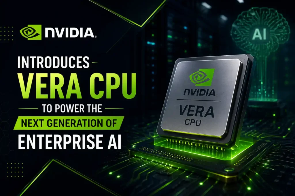 NVIDIA Introduces Vera CPU to Power the Next Generation of Enterprise AI