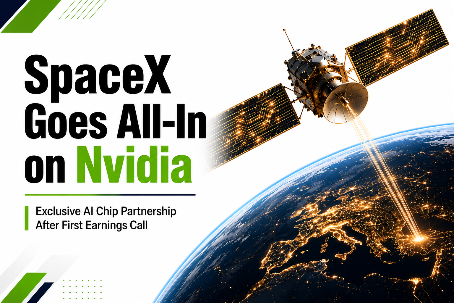 SpaceX Nvidia exclusive AI chip partnership illustration