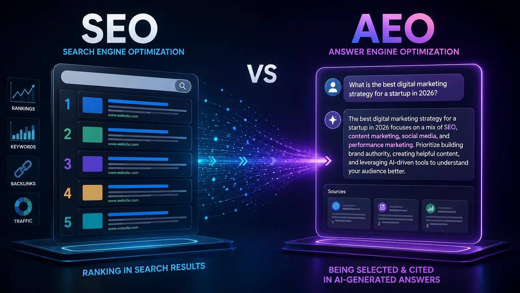 SEO vs AEO comparison