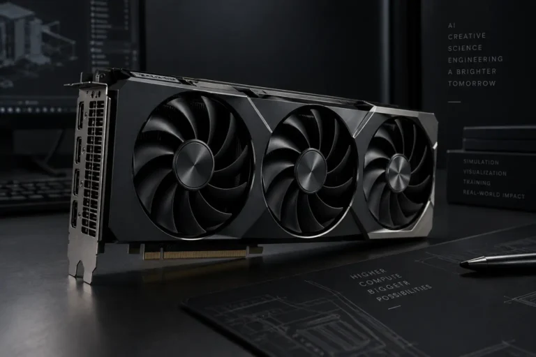 RTX PRO 5500 workstation GPU with 84GB memory for enterprise AI workloads